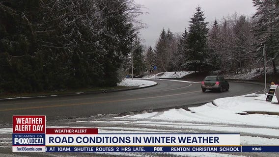WA road conditions in winter weather