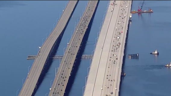 Howard Frankland Bridge traffic shift begins
