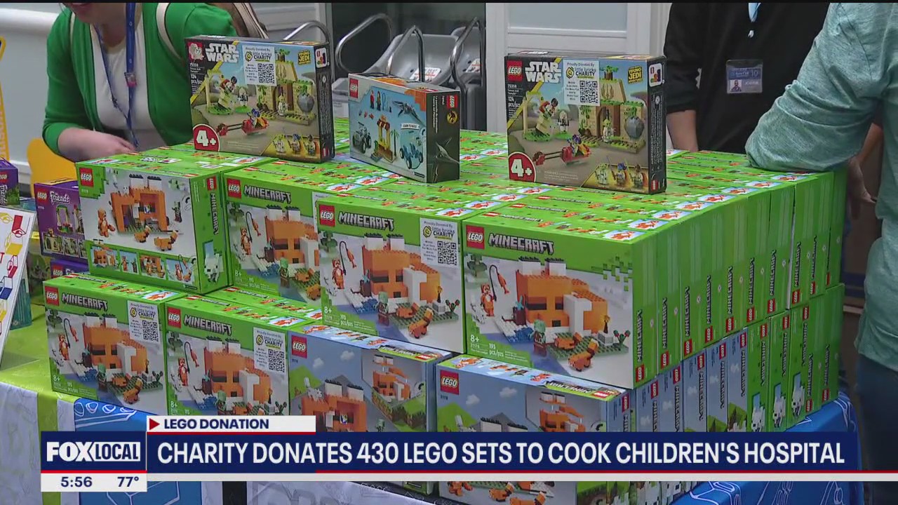 Hundreds of LEGO sets donated to Cook Children's