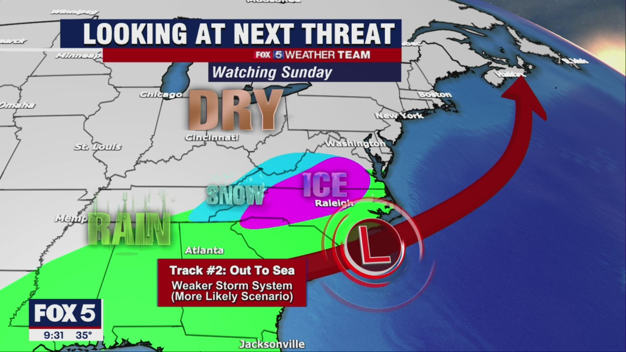 FOX 5 Weather forecast for Wednesday, February 9