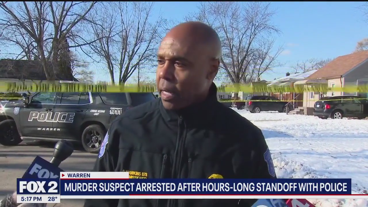 Standoff with Warren murder suspect ends in police arrest | FOX 2 Detroit