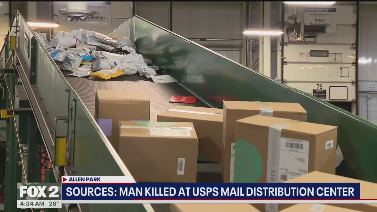 USPS worker killed at Allen Park distribution center