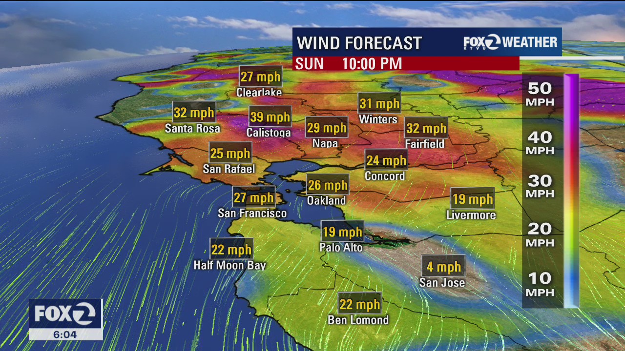 Powerful wind event expected to produce dangerous conditions in the Bay Area