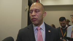 Jeffries speaks while House is in recess awaiting shutdown vote