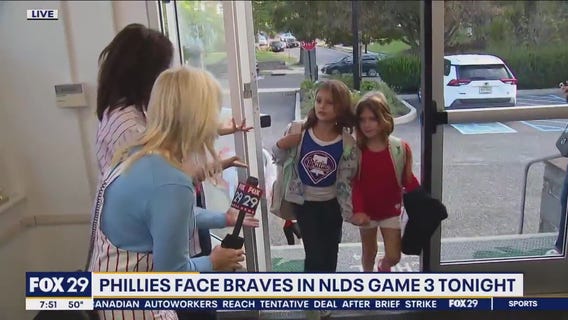 Students get loud to cheer on the Phillies from Gloucester County