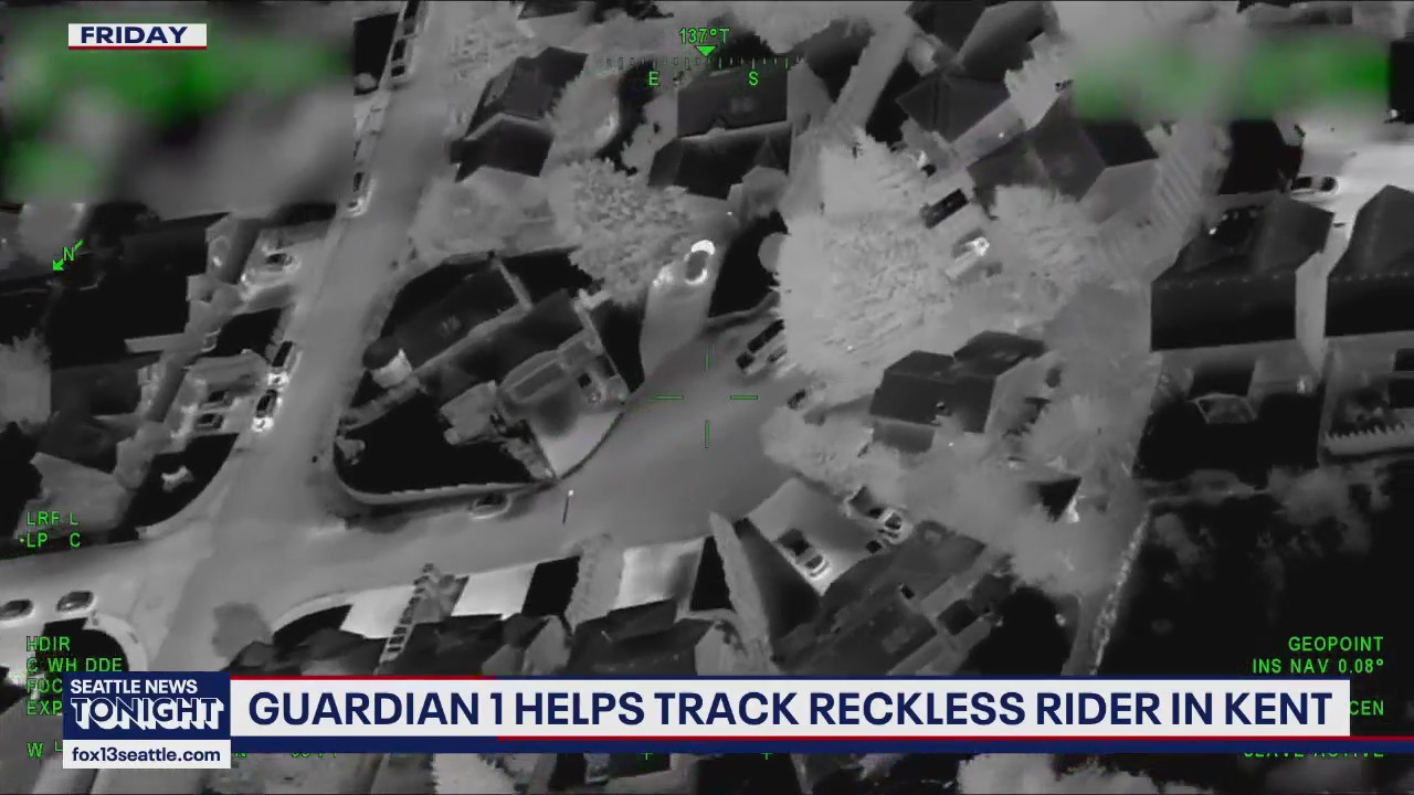 Reckless motorcyclist arrested after being tracked by Guardian One