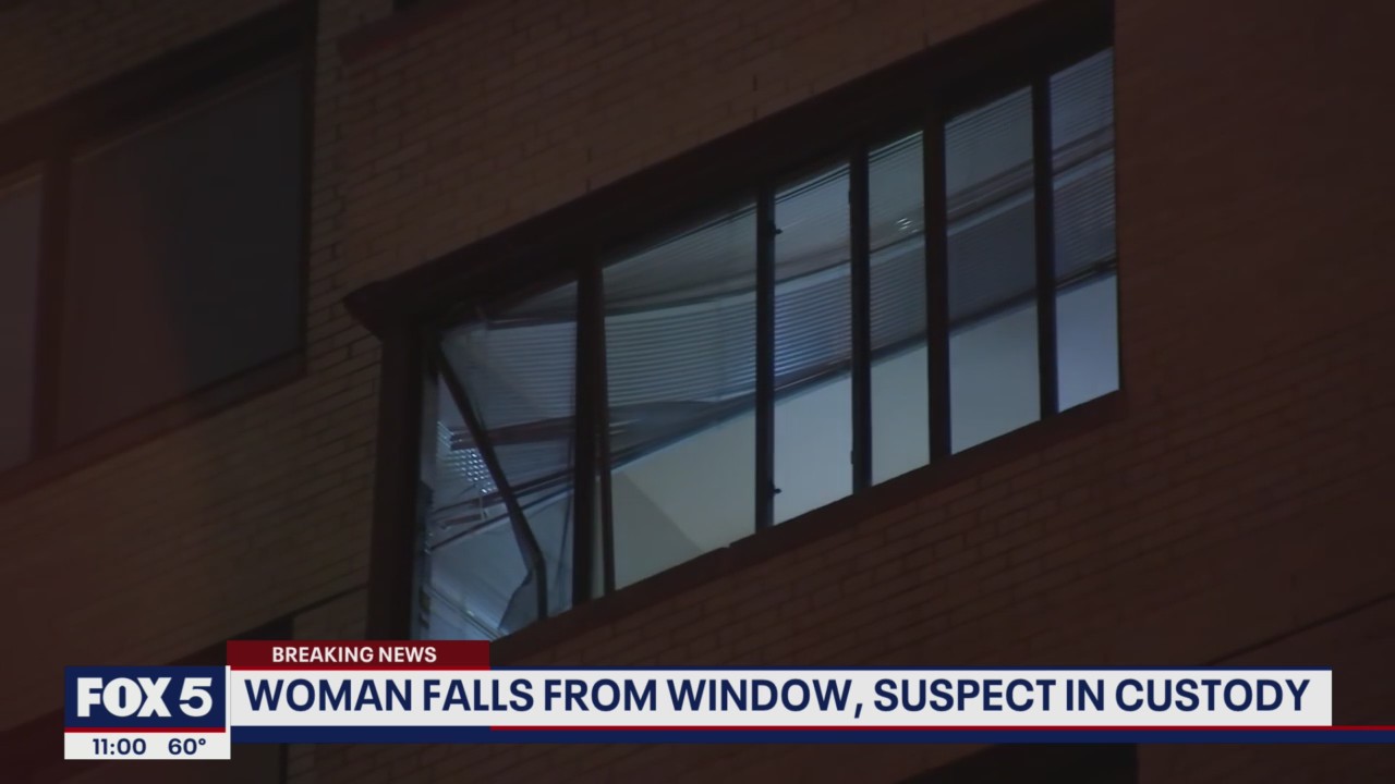 Woman falls from window, suspect in custody | FOX 5 DC