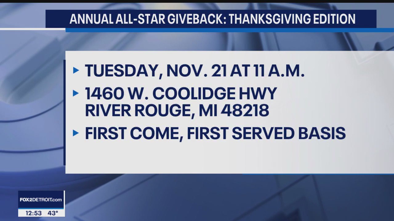 Annual All-Star Giveback: Thanksgiving Edition