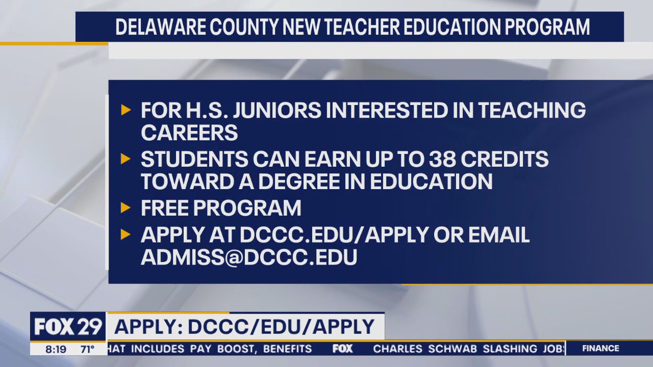 New program aims to set future teachers up for success in Delaware County