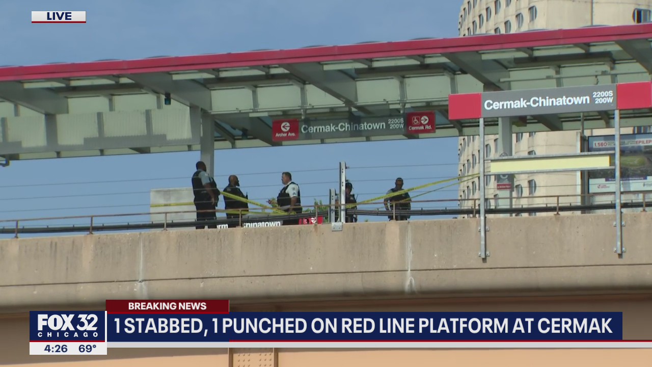 Woman stabbed, another punched on Red Line platform in Chinatown
