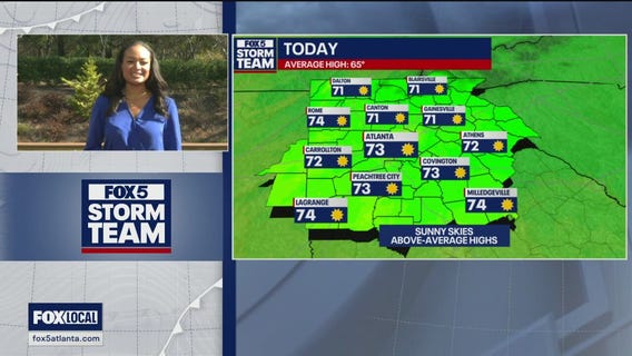 Friday midday forecast