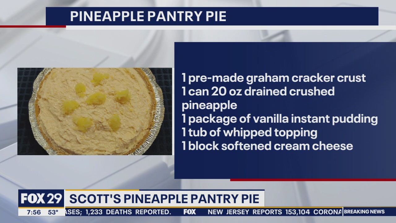 Cooking up a storm: Scott's Pineapple Pantry Pie