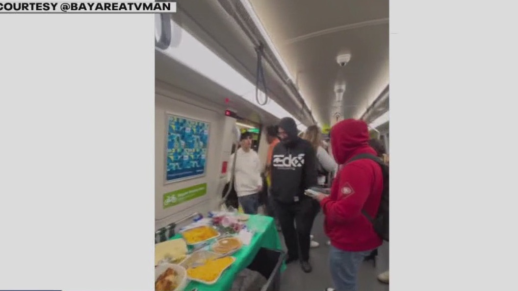 The man behind the viral Thanksgiving BART meal