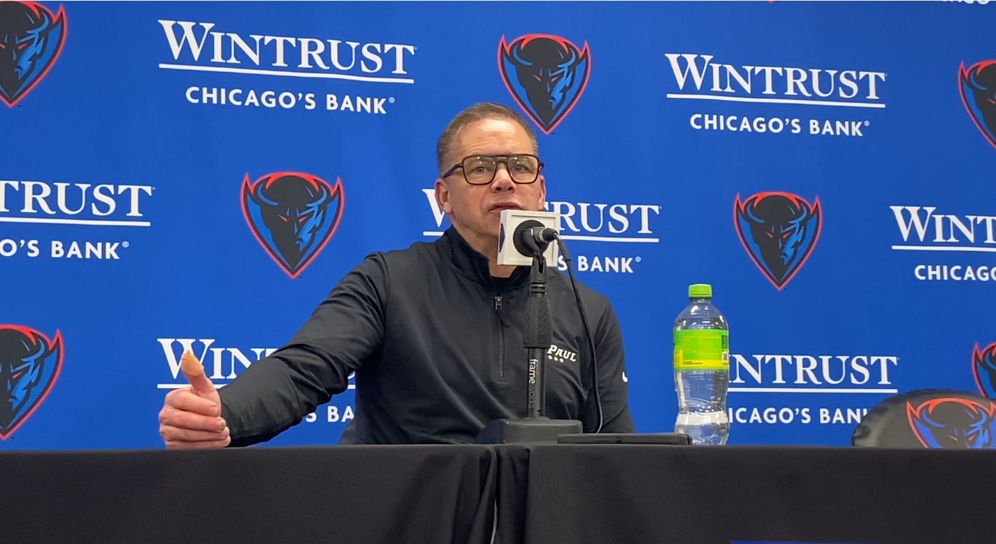 Chris Holtmann talks DePaul's 98-52 win over Northern Illinois
