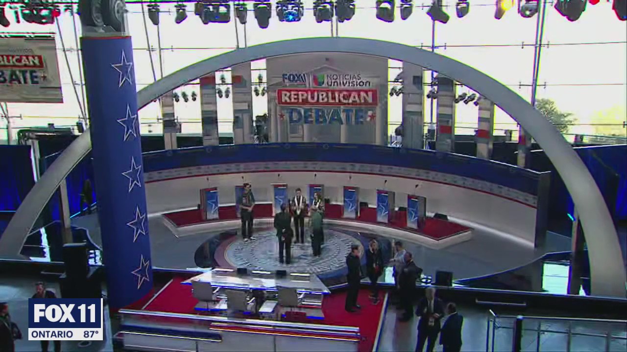 Second GOP debate underway at Reagan Library