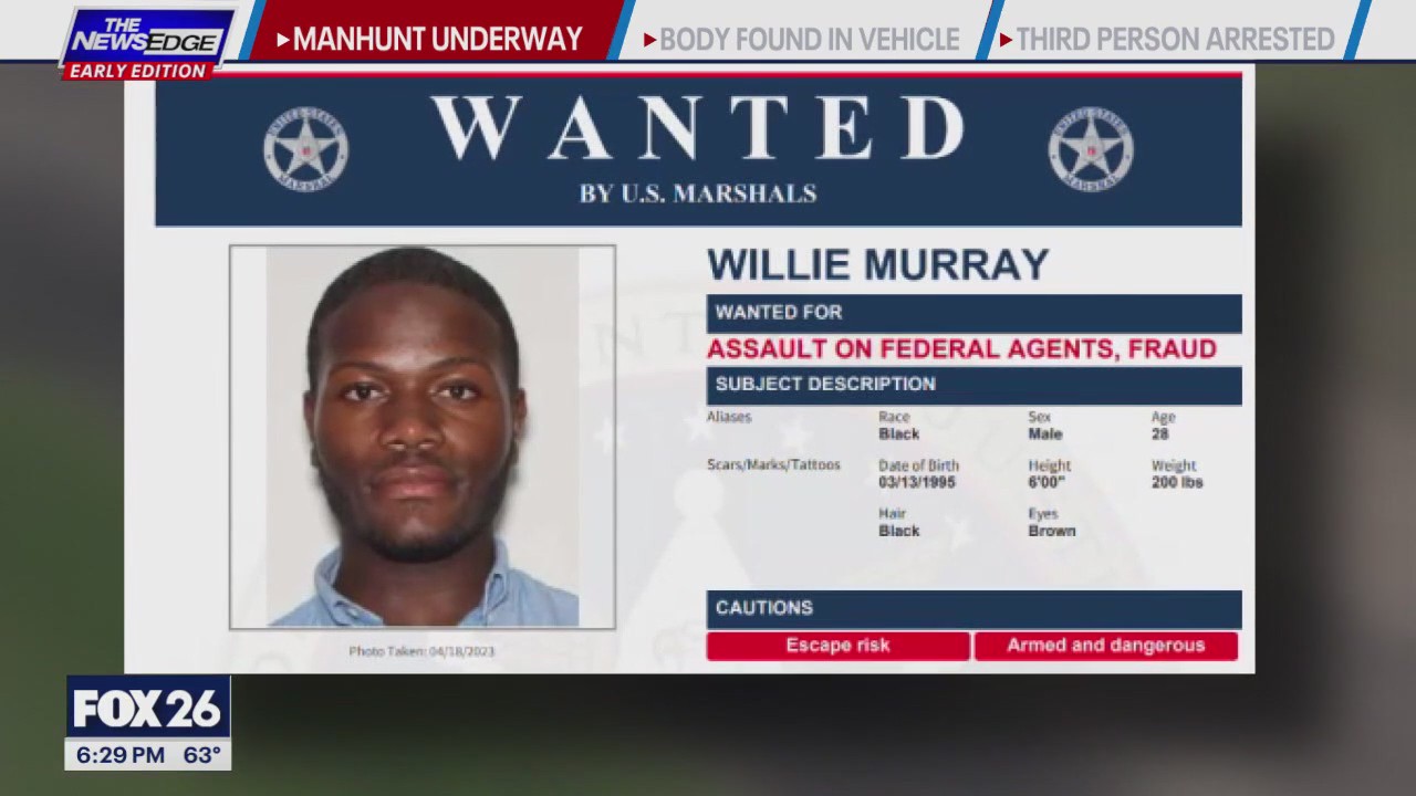 U.S. Marshals captures 28-year-old Willie Murray