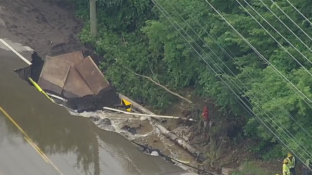 Orion Road reopens after flooding