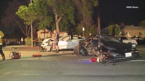 8 cars damaged in hit-and-run crash in Reseda