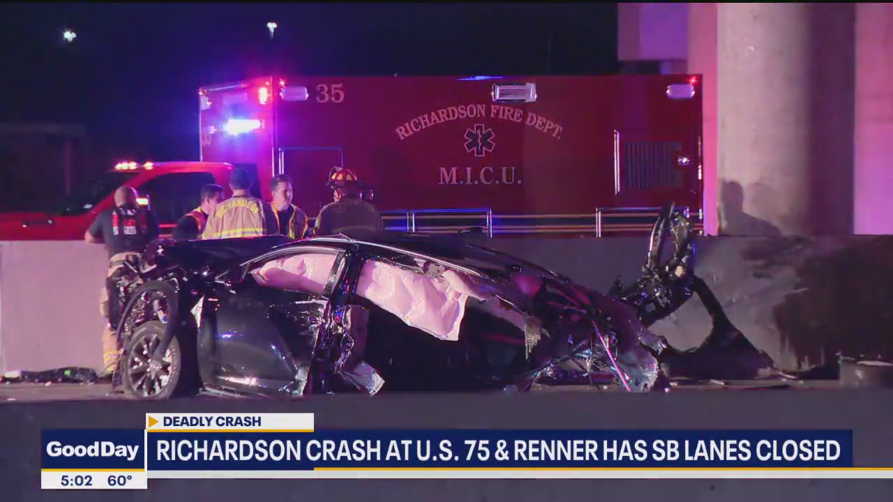 Fatal crash closes U.S. 75 in Richardson