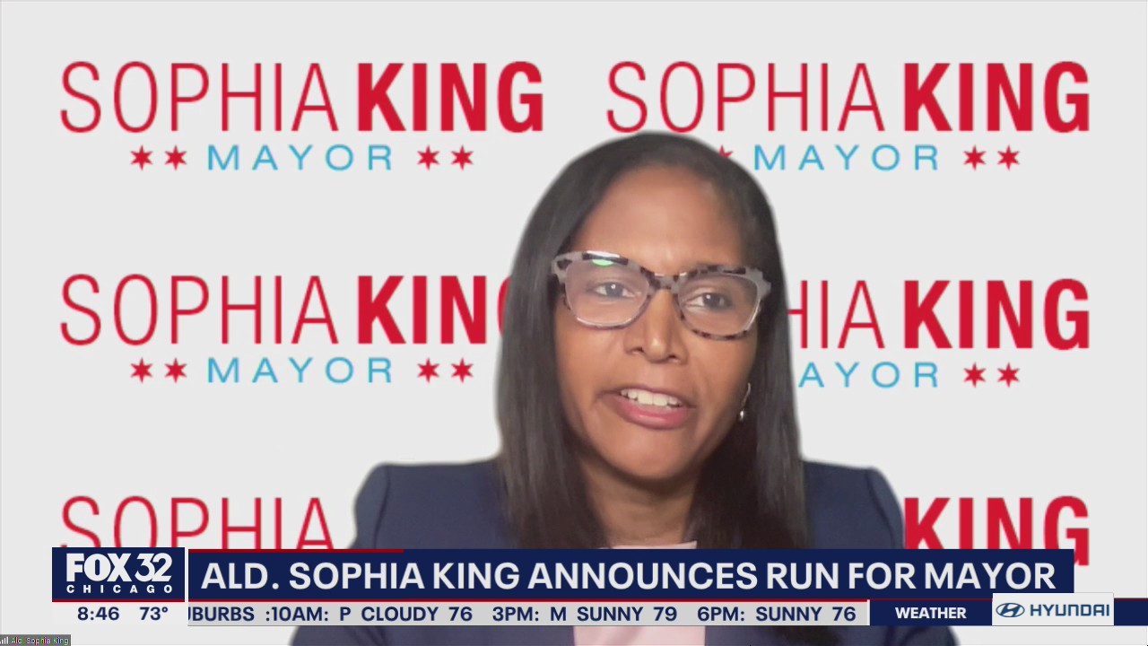 Ald. Sophia King announces run for Chicago mayor