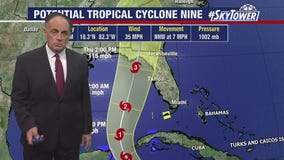 Latest update on Potential Tropical Cyclone Nine
