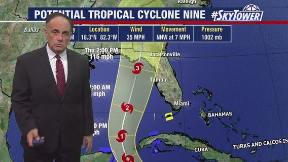 Latest update on Potential Tropical Cyclone Nine