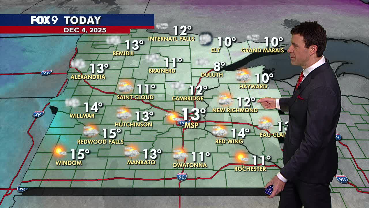 MN weather: Very cold, bright and breezy Thursday | FOX 9 Minneapolis ...