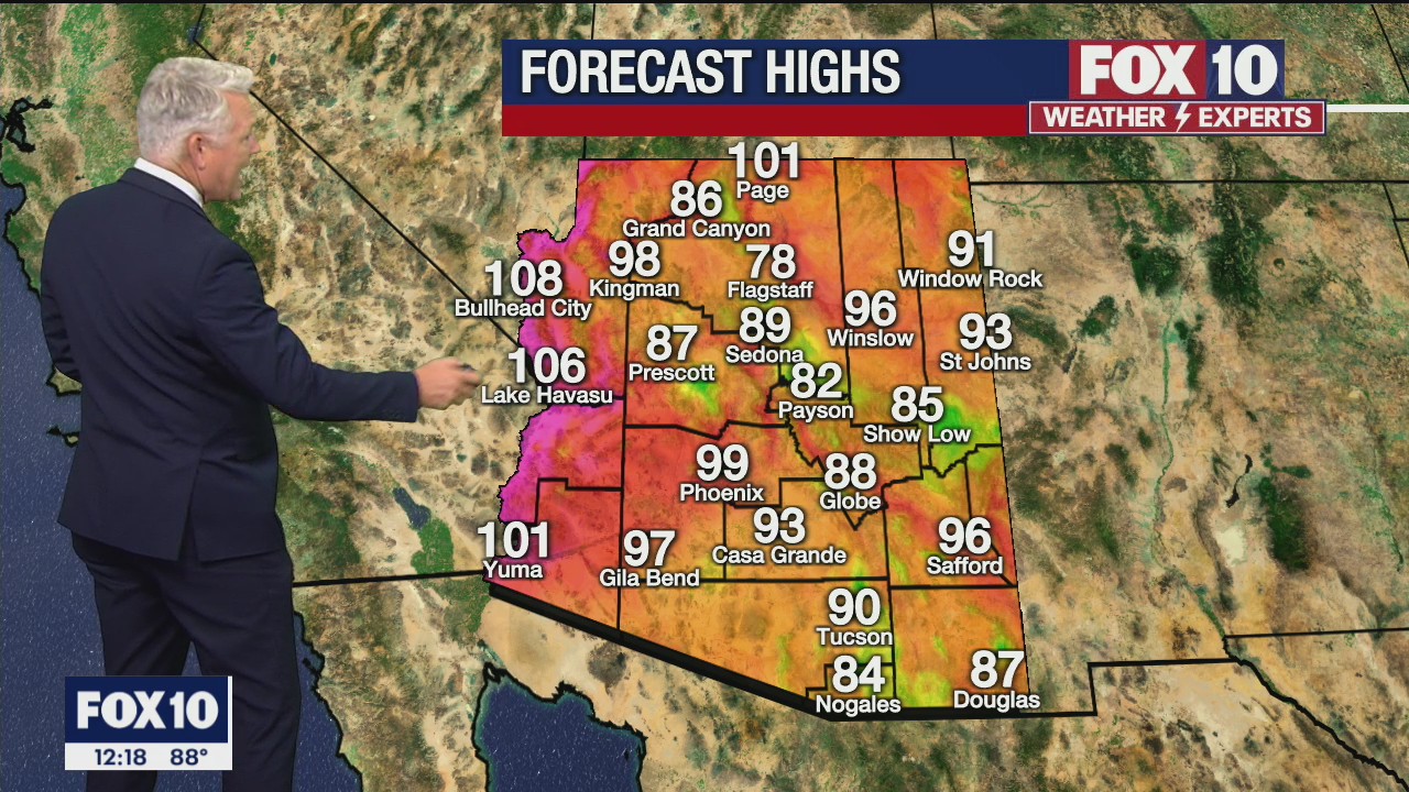 Noon Weather Forecast - 8/9/21