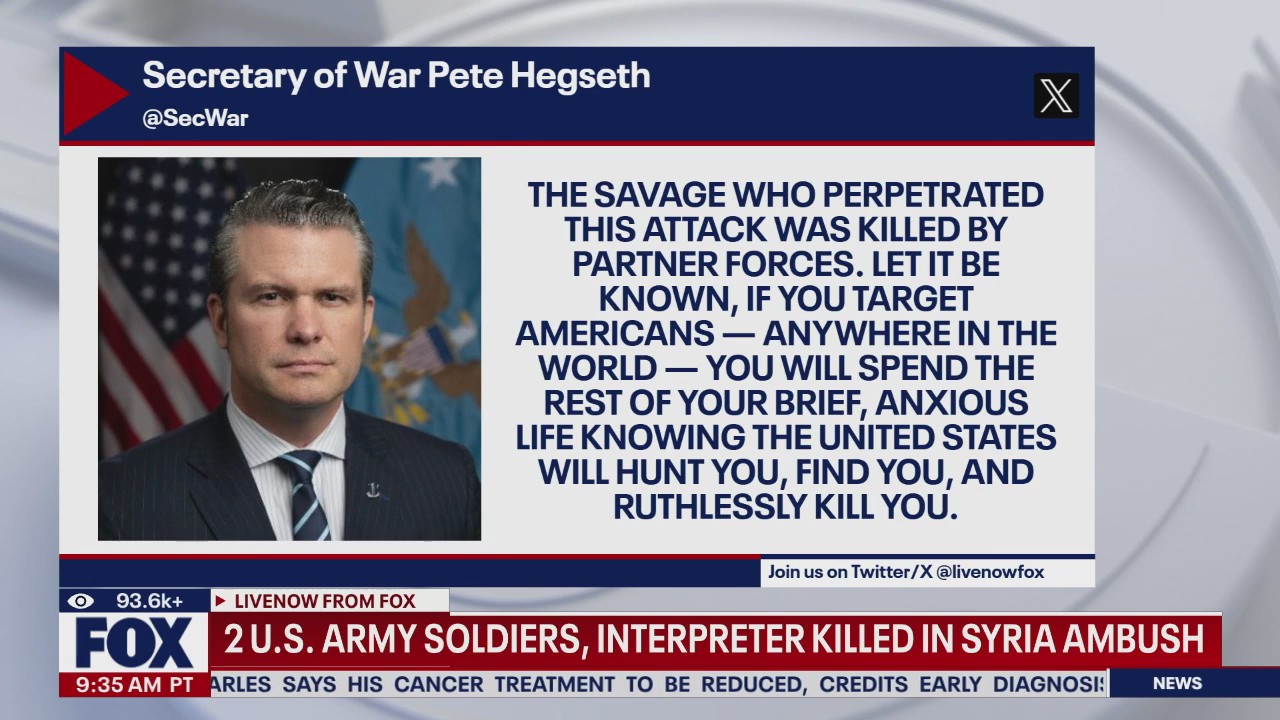 2 US Army soldiers, interpreter killed in Syria ambush attack