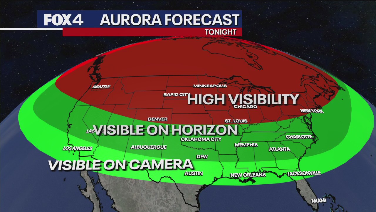 Dallas Weather: Northern Lights forecast for Nov. 12
