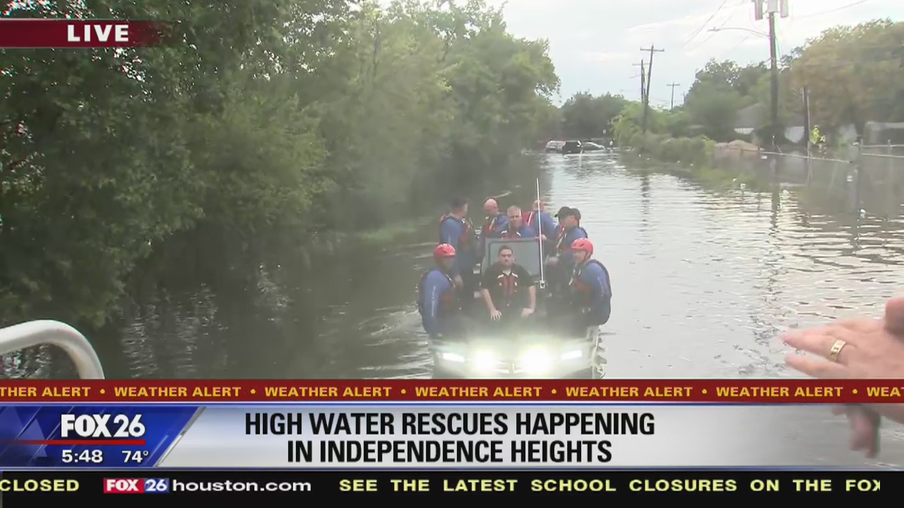 High water rescues happening in Independence Heights
