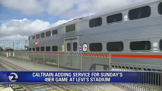 Caltrain operating special train service for Sunday 49ers game
