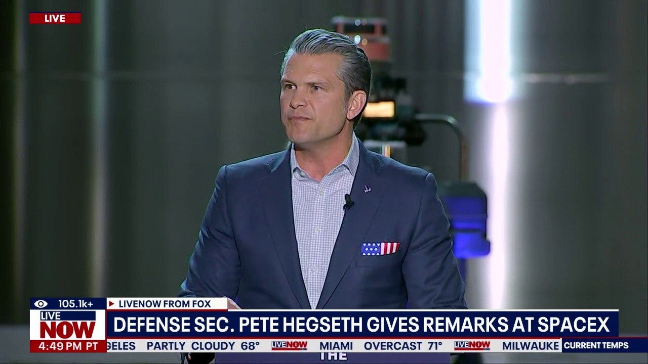 Pete Hegseth, Elon Musk speak at Starbase