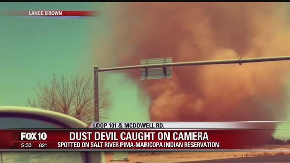 Dust devils in Scottsdale caught on camera