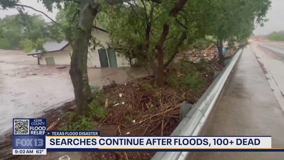 Texas flood death toll exceeds 100, searches continue as more rain looms