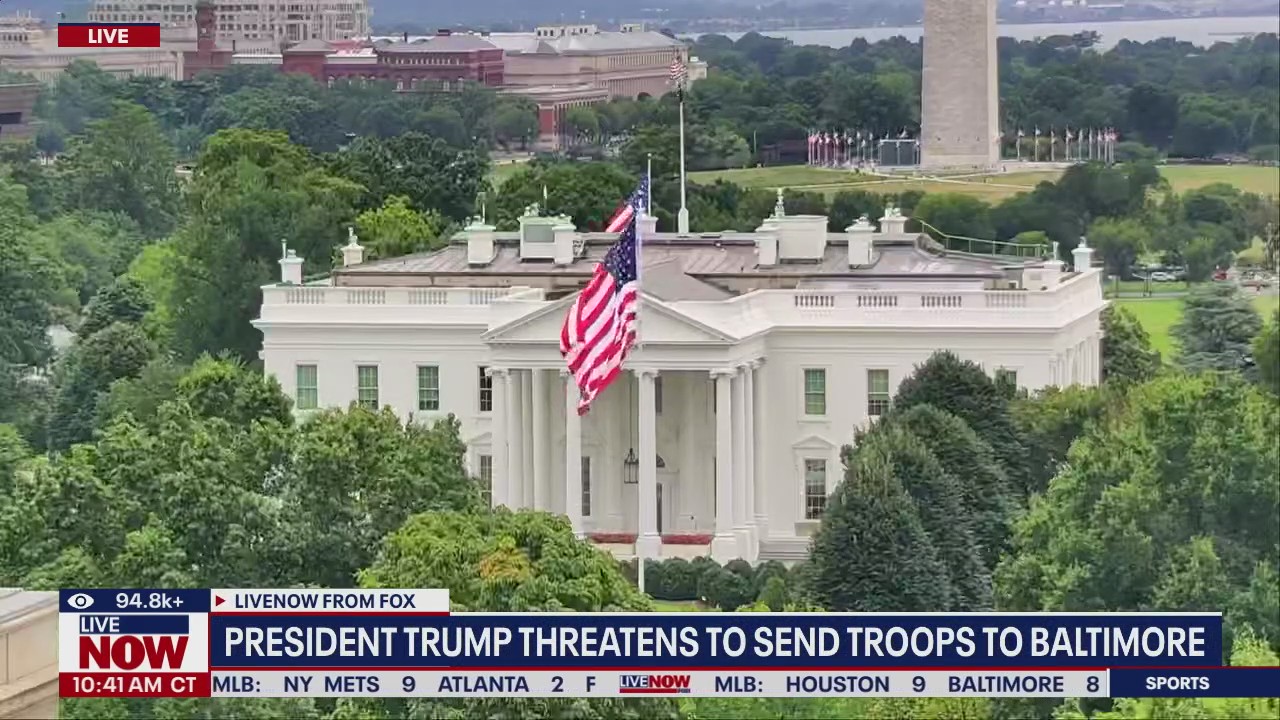 President Trump threatens to send National Guard to Baltimore