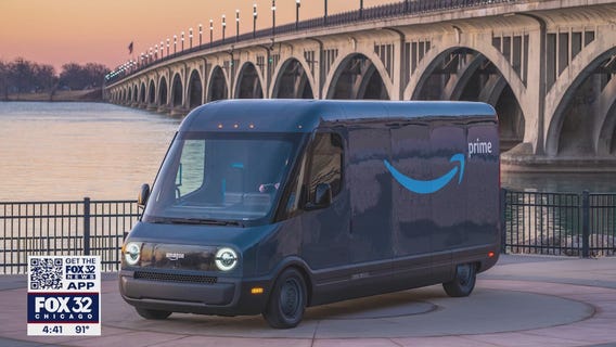 Amazon electric vehicle vans debut in Chicago area