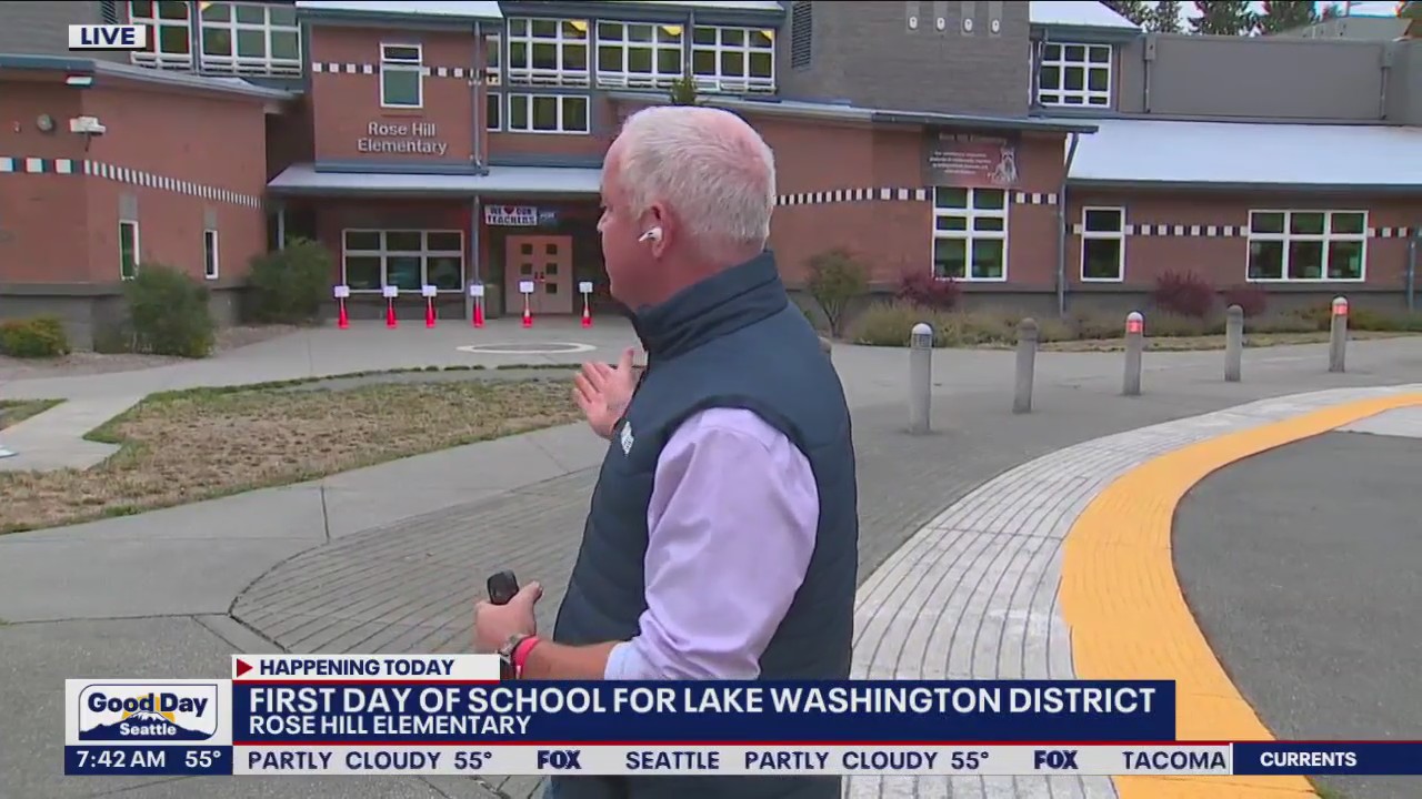 1st day of school for Lake Washington District