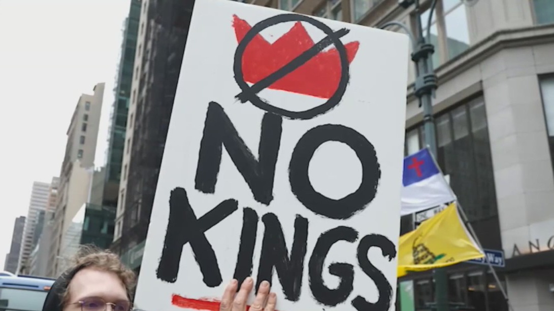 Thousands march in 'No Kings' Day protests