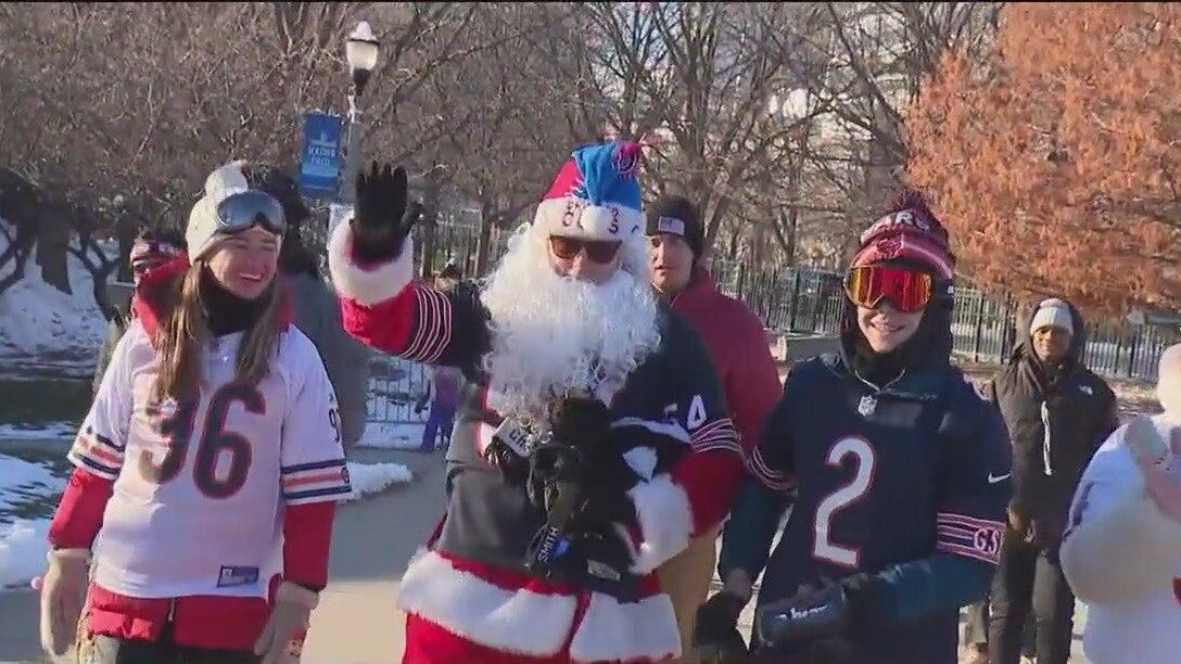 Bears fans brave record cold