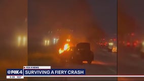 Dallas judge thankful after surviving fiery crash