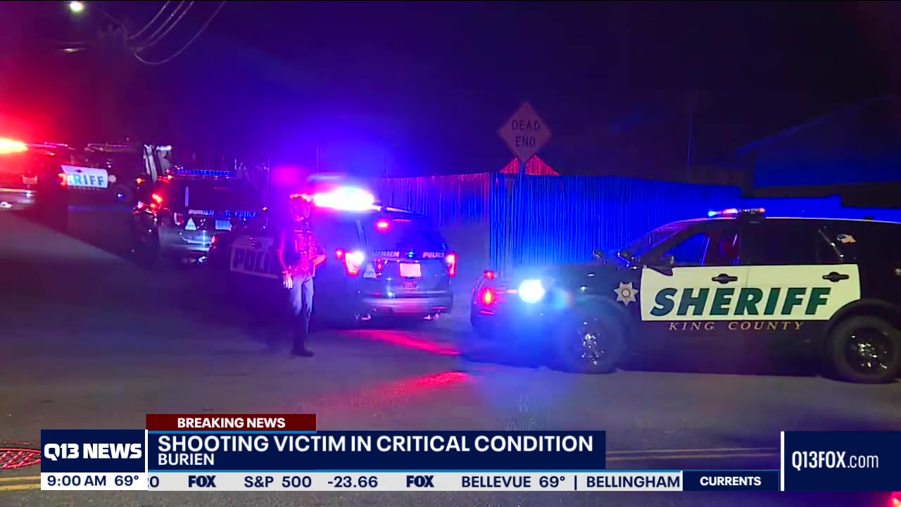Shooting victim in critical condition in Burien