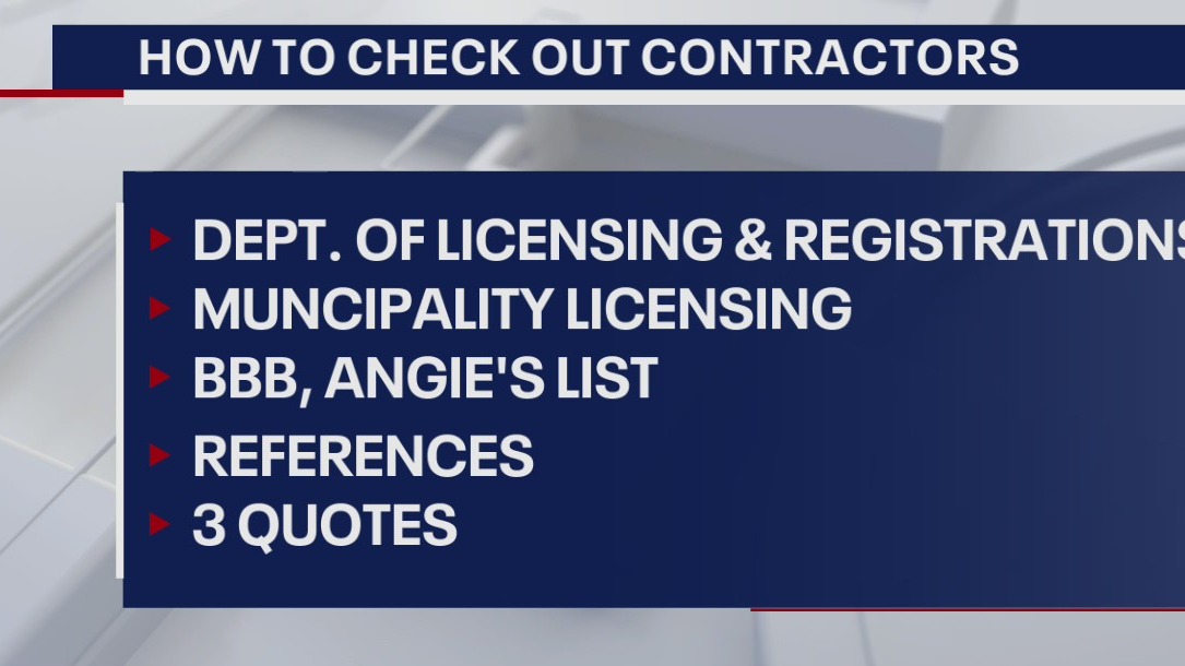 Avoiding scams after a storm