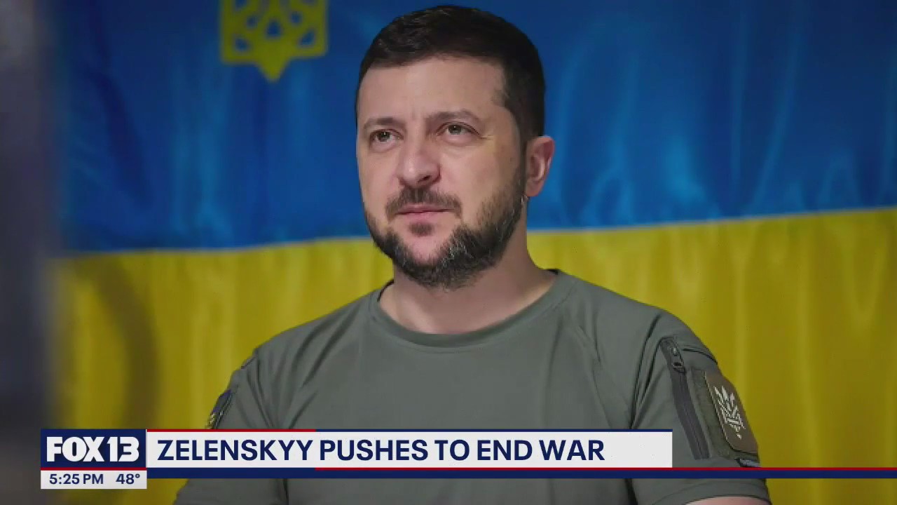Zelenskyy pushes to end war
