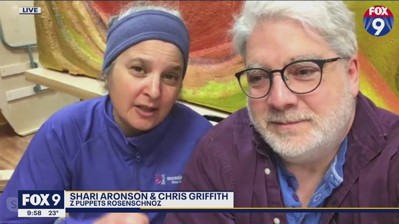 Z Puppets Rosenschnoz chats with FOX 9 Morning News