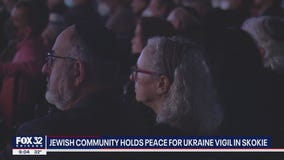 Jewish community holds peace for Ukraine vigil in Skokie