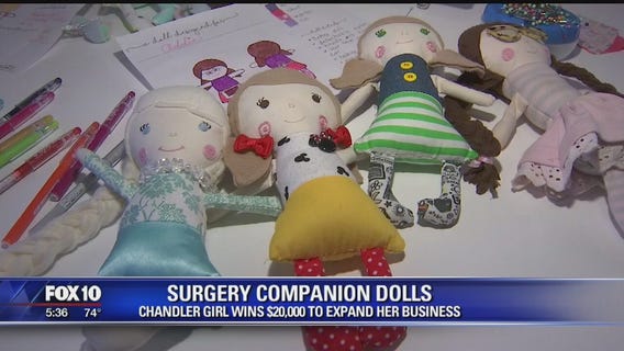 9-year-old Chandler girl uses sewing skills to help sick children