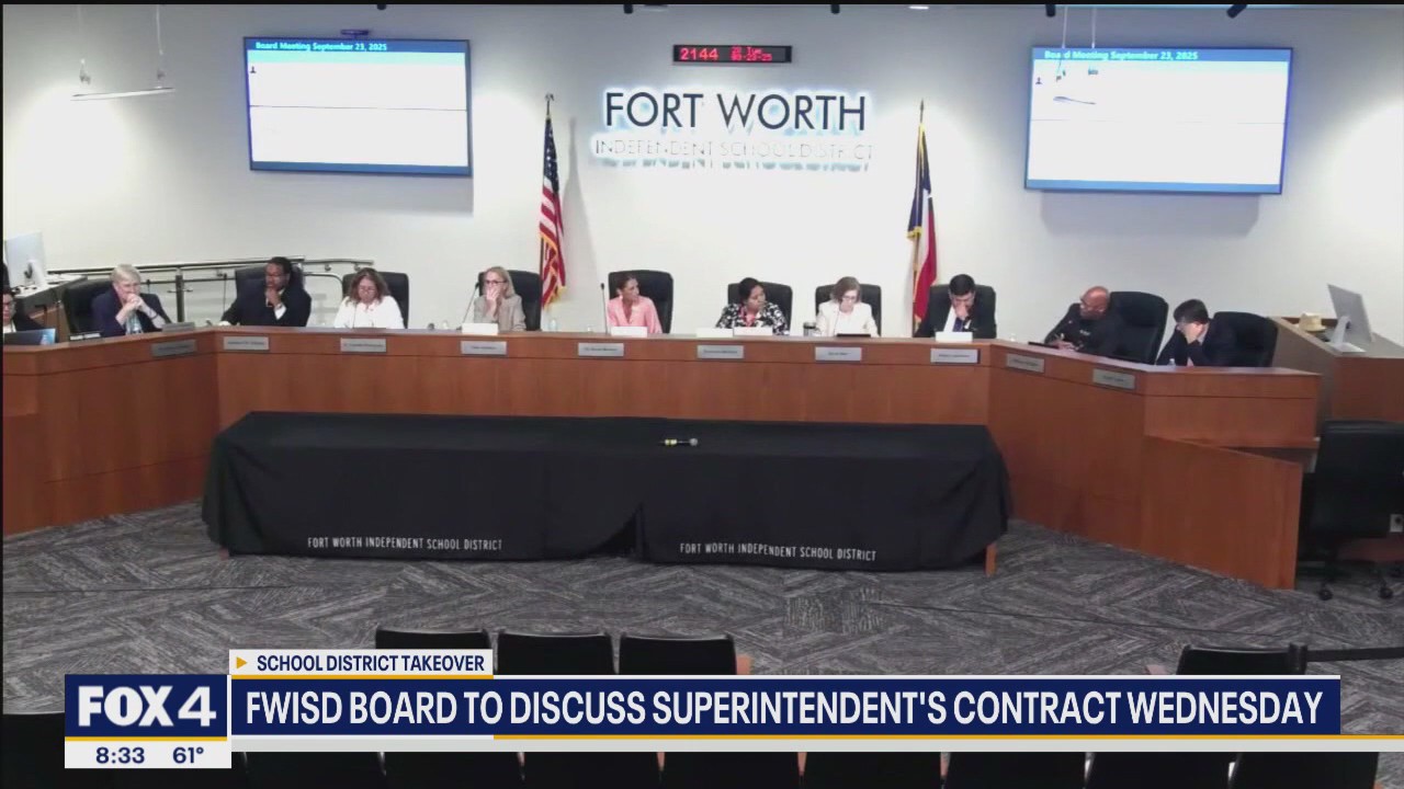 FWISD board to discuss superintendent's contract Wednesday