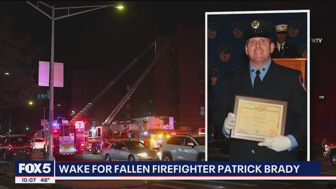 Hundreds honor fallen FDNY firefighter Patrick Brady at Brooklyn funeral