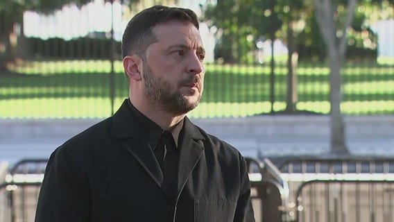 Ukraine's Zelenskyy speaks after meeting with Trump